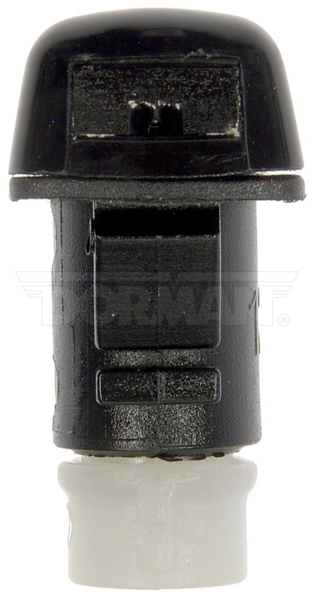 Dorman Windshield Washer Nozzle, 0.89 Inch Length X 0.63 Inch Width X 1.21 Inch Height, Black/ White, Plastic, Snap on, Set of 2 – 58148CD