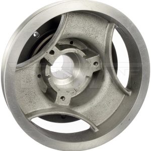 Dorman Harmonic Balancer, OE Solutions™, 6-1/2 Inch Inside Diameter/ 1.9 Inch Inside Diameter, Black/ Silver, Iron – 594-579