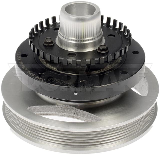 Dorman Harmonic Balancer, OE Solutions™, 6-1/2 Inch Inside Diameter/ 1.9 Inch Inside Diameter, Black/ Silver, Iron – 594-579