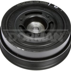 Dorman Harmonic Balancer, OE Solutions™, 37.45 Millimeter Inside Diameter/ 136 Millimeter Outside Diameter, 6 Groove, Serpentine Drive Belt – 594-754