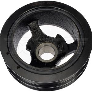 Dorman Harmonic Balancer, OE Solutions ™, 2-1/2 Inch Diameter, Serpentine, 8 Groove Pulley, Black, Cast Iron – 594-955
