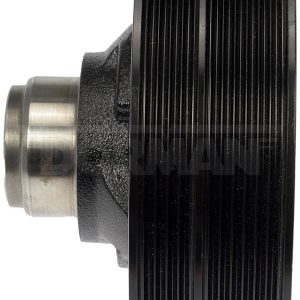 Dorman Harmonic Balancer, OE Solutions ™, 2-1/2 Inch Diameter, Serpentine, 8 Groove Pulley, Black, Cast Iron – 594-955