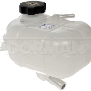 Dorman Coolant Reservoir, OE Solutions™, 1.1 Liter Capacity, White, Plastic, With Mounting Bracket and Black Spring Loaded Twist Cap – 603-378