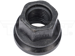 Dorman Lug Nut, Autograde™, 0.913 Inch Overall Length, 21 Millimeter Hex Size, Boxed, Flange Seat, Flanged Flat Face, M14 Thread – 611-246