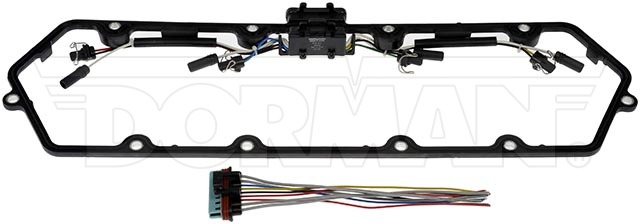 Dorman Valve Cover Gasket, OE Solutions ™, Silicone, 11.5 Millimeter Thickness, With Gasket/ Injector Harness/ Main Harness Pigtail – 615-201