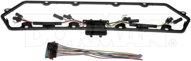 Dorman Valve Cover Gasket, OE Solutions ™, Silicone, 11.5 Millimeter Thickness, With Gasket/ Injector Harness/ Main Harness Pigtail – 615-201