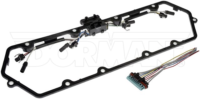 Dorman Valve Cover Gasket, OE Solutions ™, Silicone, 11.5 Millimeter Thickness, With Gasket/ Injector Harness/ Main Harness Pigtail – 615-201