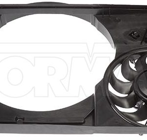 Dorman Radiator and Cooling Fan Assembly, OE Solutions™, 300 Millimeter Diameter, 13.6 Volt, Black, Plastic, Single Electric 11 Blade Fan – 620-192