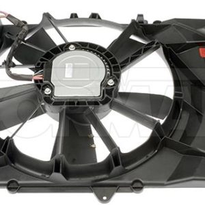 Dorman Cooling Fan, OE Solutions™, Electrical, Clockwise Rotation, Plastic, Black, 12 Volt DC, Single, With Shroud – 620-196