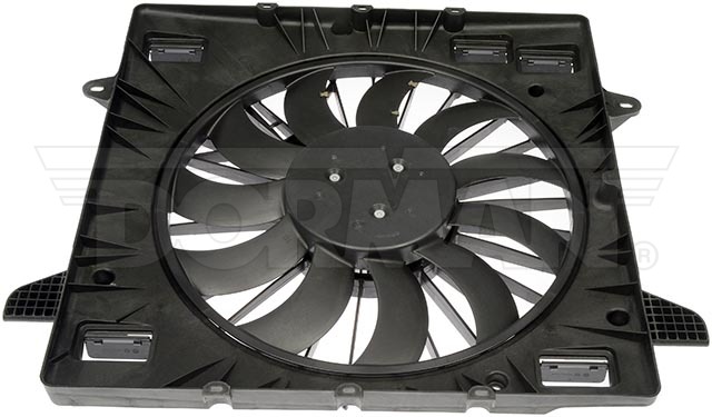 Dorman Radiator and Cooling Fan Assembly, OE Solutions™, 580 Millimeter Height X 95 Millime Depth Overall Dimensions, Clockwise, Black – 620-662