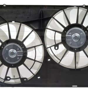 Dorman Cooling Fan, OE Solutions™, Dual Fan Assembly, Electrical, Bi-Directional, Plastic Forward Align Fin Blade, Brushed Motor, 13.6 Volt – 621-557