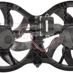 Dorman Radiator and Cooling Fan Assembly, OE Solutions ™, Black, Dual Electric 7 Blade, With Shroud – 621-586