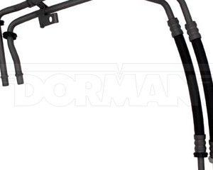 Dorman Auto Trans Oil Cooler Hose Assembly, OE Solutions ™, 8 Inch Hose Overall Length, Flexible, Black/ Silver – 624-856