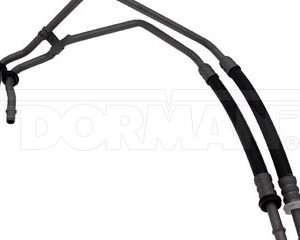Dorman Auto Trans Oil Cooler Hose Assembly, OE Solutions ™, 8 Inch Hose Overall Length, Flexible, Black/ Silver – 624-856