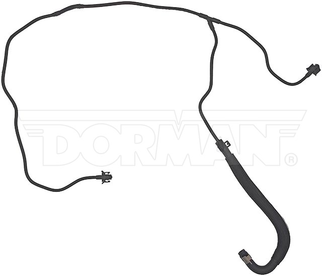 Dorman Heater Hose, OE Solutions ™, Black, Plastic/ Rubber, With Clamps – 626-651