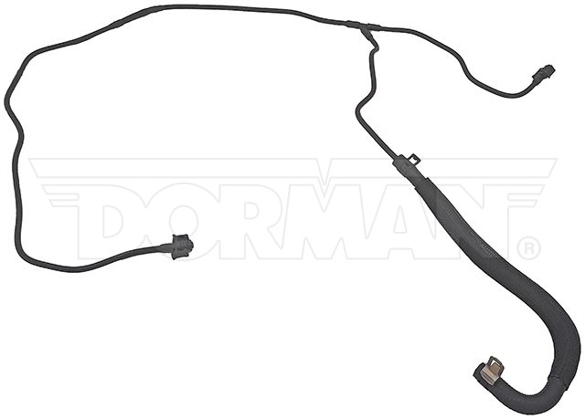 Dorman Heater Hose, OE Solutions ™, Black, Plastic/ Rubber, With Clamps – 626-651