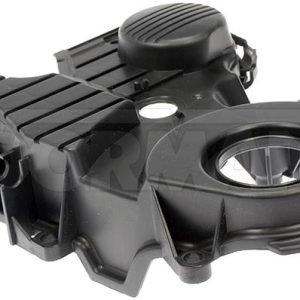 Dorman Timing Cover, OE Solutions™, 11 Inch Length, Black, Plastic, With Inlet/Outlet Gasket/ 2 Studs/ 3 Nuts – 635-156