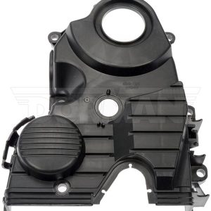 Dorman Timing Cover, OE Solutions™, 11 Inch Length, Black, Plastic, With Inlet/Outlet Gasket/ 2 Studs/ 3 Nuts – 635-156
