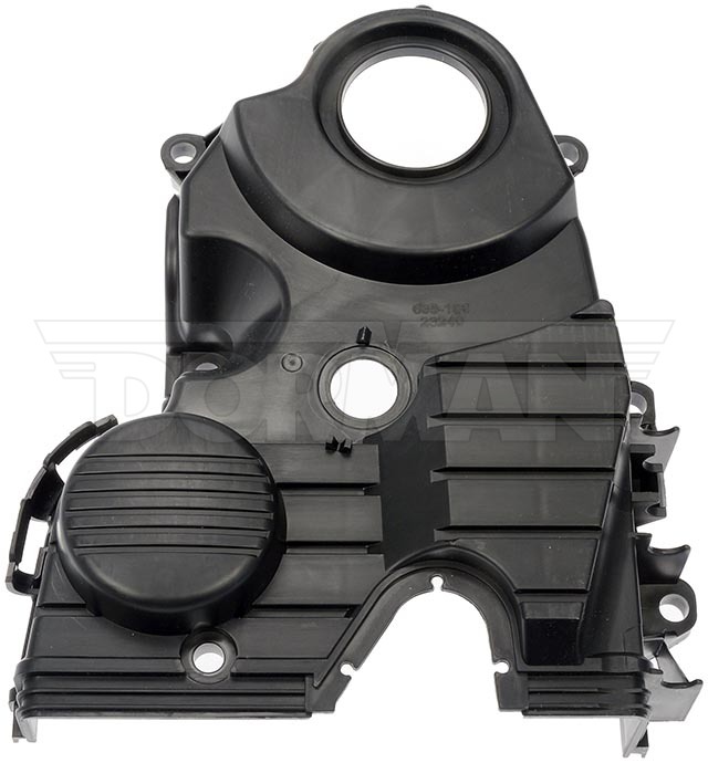 Dorman Timing Cover, OE Solutions™, 11 Inch Length, Black, Plastic, With Inlet/Outlet Gasket/ 2 Studs/ 3 Nuts – 635-156