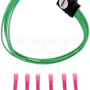 Dorman Throttle Body Connector, Techoice, 6 Blade Female, 18 Gauge Wire, Black/ Red/ Green – 645-243
