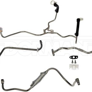 Dorman Turbocharger Oil Return Kit, OE Solutions ™, Aluminum, With Turbo Oil Line/ Oil Outlet Tube, / Two Water Feed Lines – 667-026