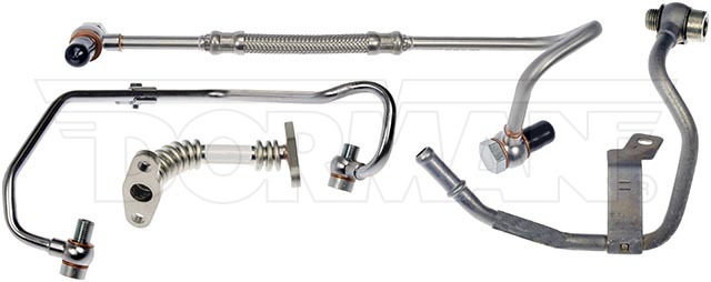 Dorman Turbocharger Oil Return Kit, OE Solutions ™, Stainless Steel, With Coolant and Oil Lines – 667-325