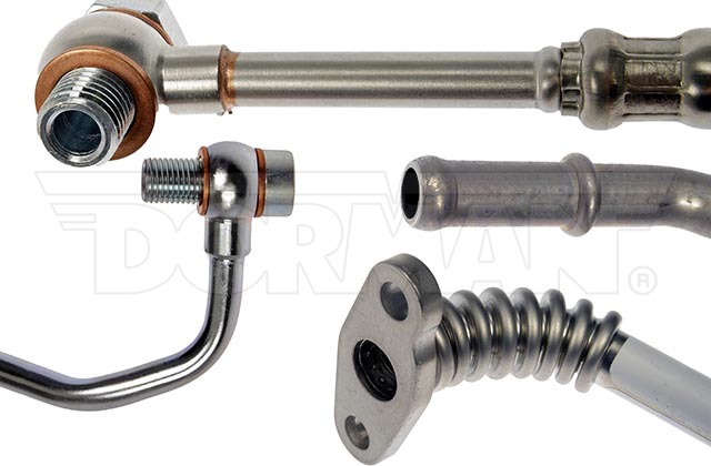 Dorman Turbocharger Oil Return Kit, OE Solutions ™, Stainless Steel, With Coolant and Oil Lines – 667-325
