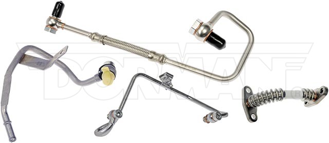 Dorman Turbocharger Oil Return Kit, OE Solutions ™, Stainless Steel, With Coolant and Oil Lines – 667-325