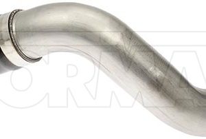 Dorman Turbocharger Intercooler Pipe, OE Solutions™, 24-1/2 Inch Length, 4 Inch Outside Diameter, Silver/ Black, Stainless Steel/ Rubber – 667-435
