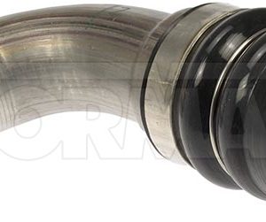 Dorman Turbocharger Intercooler Pipe, OE Solutions™, 24-1/2 Inch Length, 4 Inch Outside Diameter, Silver/ Black, Stainless Steel/ Rubber – 667-435