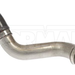 Dorman Turbocharger Intercooler Pipe, OE Solutions™, 24-1/2 Inch Length, 4 Inch Outside Diameter, Silver/ Black, Stainless Steel/ Rubber – 667-435