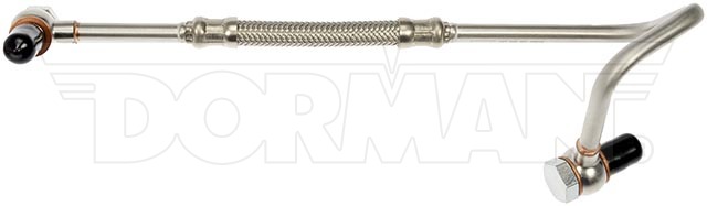 Dorman Turbocharger Oil Feed Line, OE Solutions ™, Aluminum, 11 Inch Length, With Two Banjo Bolt and Washers – 667-509
