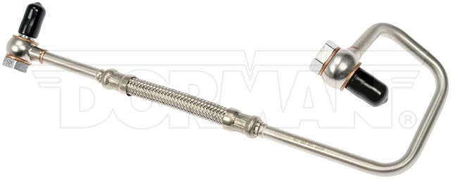 Dorman Turbocharger Oil Feed Line, OE Solutions ™, Aluminum, 11 Inch Length, With Two Banjo Bolt and Washers – 667-509