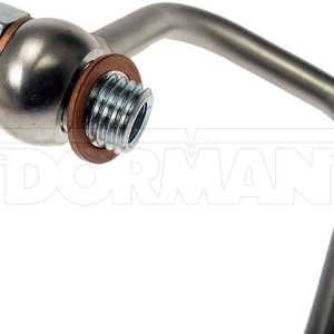 Dorman Turbocharger Oil Feed Line, OE Solutions ™, Aluminum, 11 Inch Length, With Two Banjo Bolt and Washers – 667-509