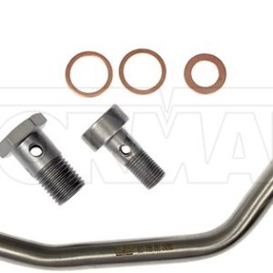 Dorman Turbocharger Oil Feed Line, OE Solutions™, 8 Inch Length, Steel, With Two Banjo Bolts, Four Washers – 667-709