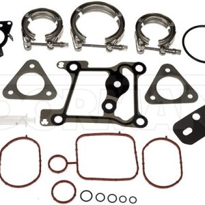 Dorman Turbocharger Installation Kit, OE Solutions™, With 3 Clamps/ 6 Aluminum Gaskets and 6 Rubber Gaskets – 667-820