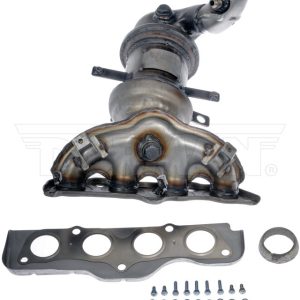 Dorman Catalytic Converter, OE Solutions ™, Stainless Steel, Natural, Carb Compliant: No, With Integrated Exhaust Manifold – 674-300