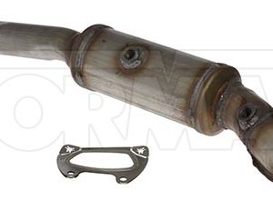 Dorman Catalytic Converter, OE Solutions ™, Stainless Steel, 38 Inch Overall Length, Carb Compliant: No, With Integrated Exhaust Manifold – 679-555