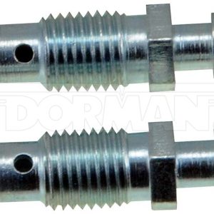 Dorman Brake Bleeder Screw, First Stop ™, 3/8 Inch-24 Thread, 1.11 Inch Length, Set of 2, Boxed – 6858