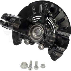 Dorman Spindle, OE Solutions ™, 27 Spline, Steel, Black, Painted, Single, With 1 Hub/ 1 Load Knuckle/ 1 Axle Nut/ 2 Pinch Bolt/ 1 Nut – 686-352