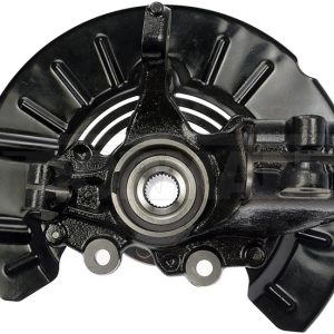 Dorman Spindle, OE Solutions™, 27 Spline, Steel, Black, Painted, Single, With 1 Hub/ 1 Load Knuckle/ 1 Axle Nut/ 2 Pinch Bolt/ 1 Nut – 686-353