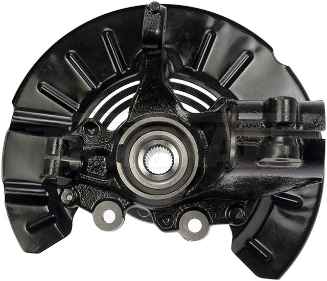 Dorman Spindle, OE Solutions™, 27 Spline, Steel, Black, Painted, Single, With 1 Hub/ 1 Load Knuckle/ 1 Axle Nut/ 2 Pinch Bolt/ 1 Nut – 686-353