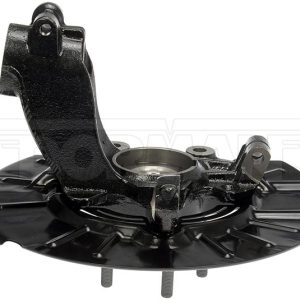 Dorman Spindle, OE Solutions™, 27 Spline, Steel, Black, Painted, Single, With 1 Hub/ 1 Load Knuckle/ 1 Axle Nut/ 2 Pinch Bolt/ 1 Nut – 686-353
