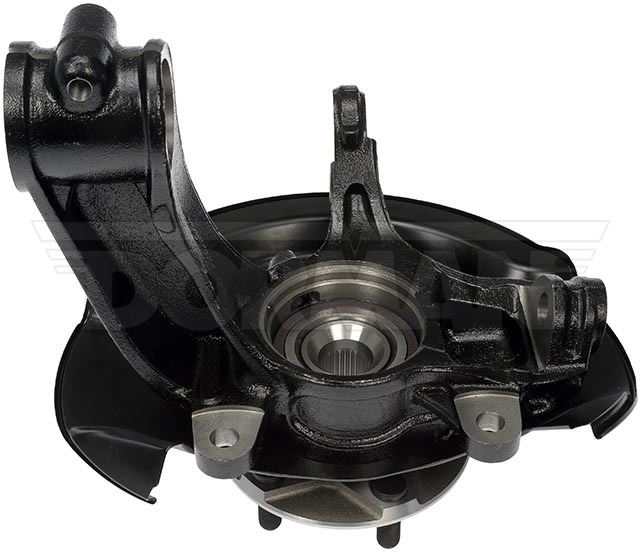 Dorman Spindle, OE Solutions ™, Steel, 30 Spline, Black, Natural, Loaded Knuckle with Hub/ Bearing/ Dust Shield/ Axle Nut and Bolt, Single – 686-372
