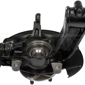 Dorman Spindle, OE Solutions ™, Steel, 30 Spline, Black, Natural, Loaded Knuckle with Hub/ Bearing/ Dust Shield/ Axle Nut and Bolt, Single – 686-373