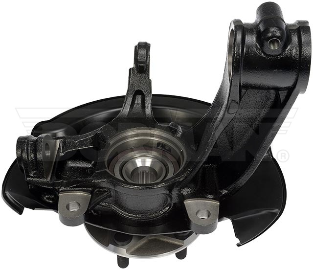 Dorman Spindle, OE Solutions ™, Steel, 30 Spline, Black, Natural, Loaded Knuckle with Hub/ Bearing/ Dust Shield/ Axle Nut and Bolt, Single – 686-373