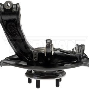 Dorman Spindle, OE Solutions ™, Steel, 30 Spline, Black, Natural, Loaded Knuckle with Hub/ Bearing/ Dust Shield/ Axle Nut and Bolt, Single – 686-373