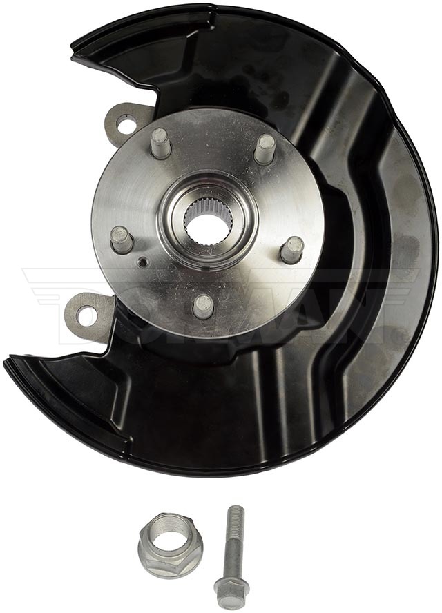 Dorman Spindle, OE Solutions™, Steel, Single, Loaded Knuckle with Hub/ Bearing/ Dust Shield/ 5 Wheel Studs/ 5 Flange Bolts/ ABS, 30 Spline – 686-425