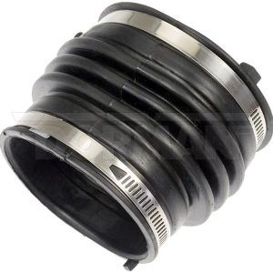 Dorman Air Intake Hose, OE Solutions™, 4.35 Inch Inlet/ 3.9 Inch Outlet Diameter, 3.6 Inch Length, Molded Assembly, Black, Rubber – 696-534
