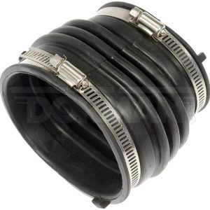 Dorman Air Intake Hose, OE Solutions™, 4.35 Inch Inlet/ 3.9 Inch Outlet Diameter, 3.6 Inch Length, Molded Assembly, Black, Rubber – 696-534